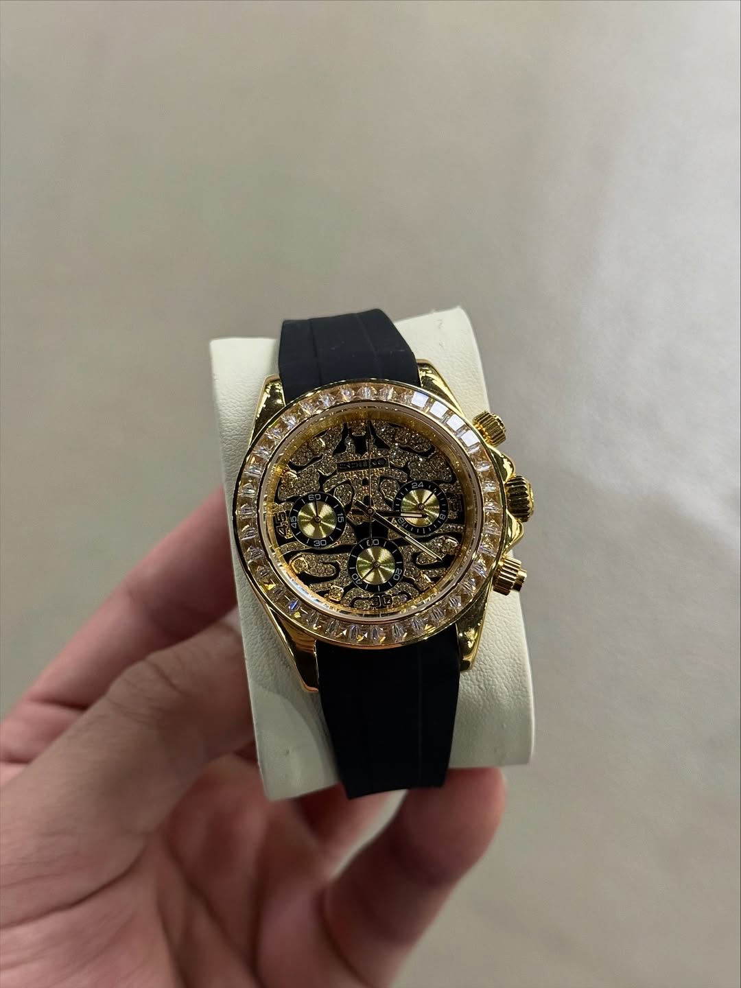 Chronograph Tiger Gold Diamond Flex