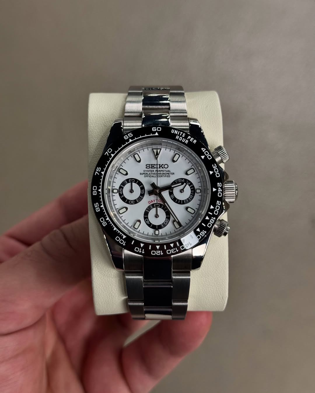 Chronograph Panda White Roman Dial