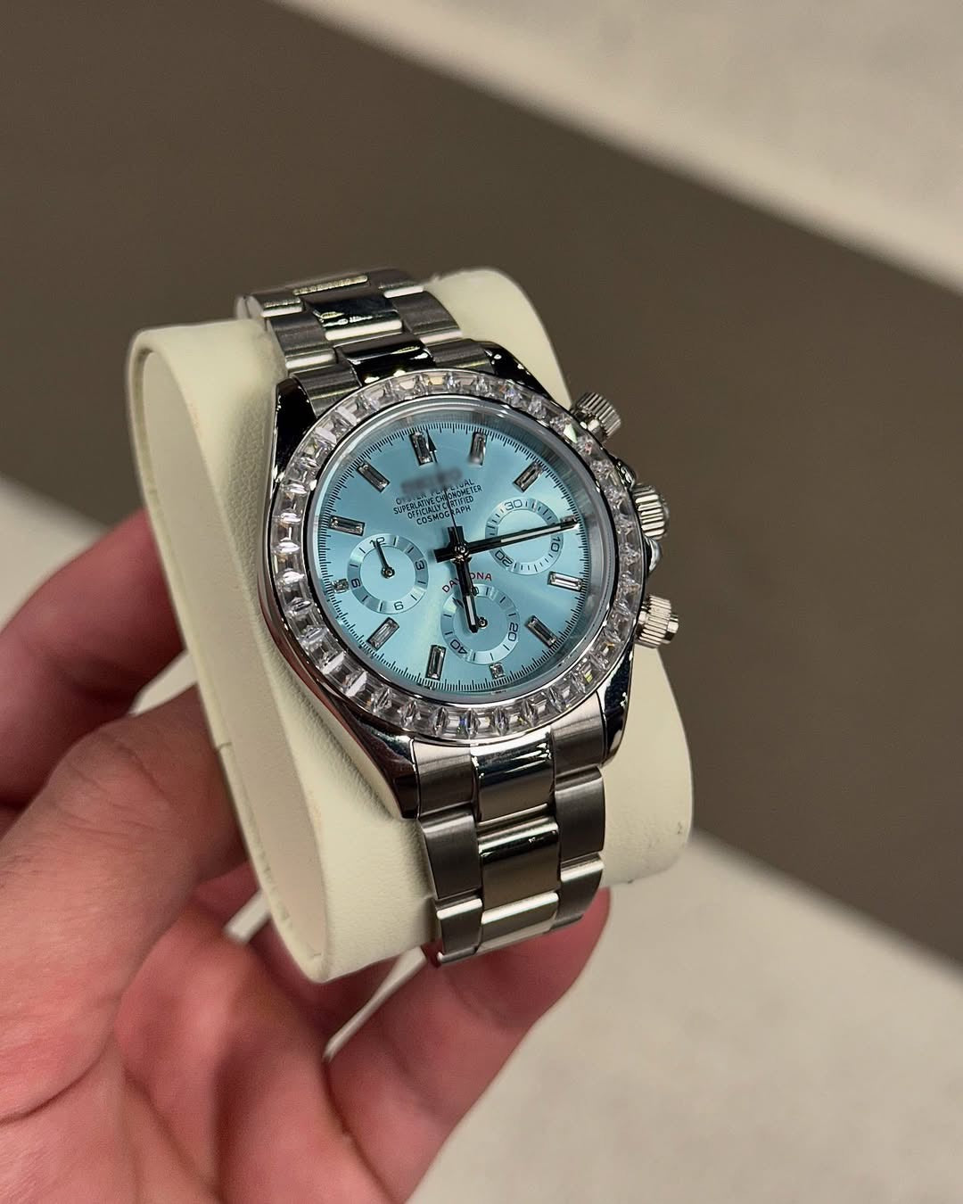 Baguette Diamond Ice Blue