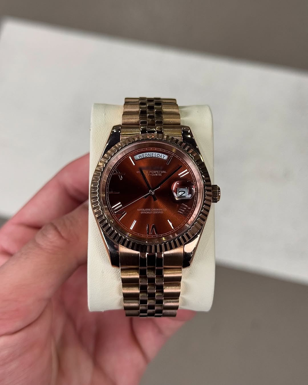 Dark Chocolate Roman Dial