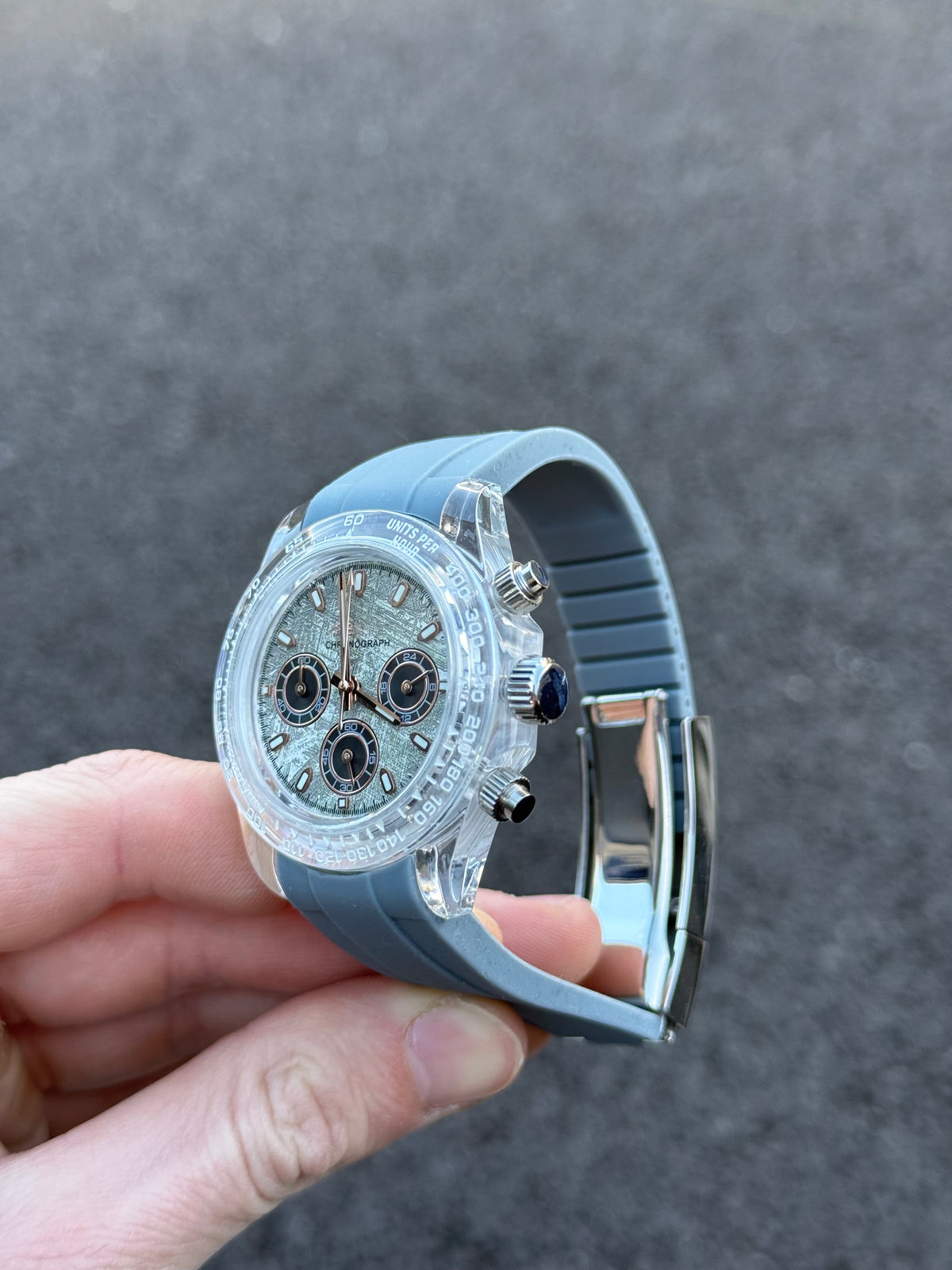 Acrylic Grey Meteor Dial